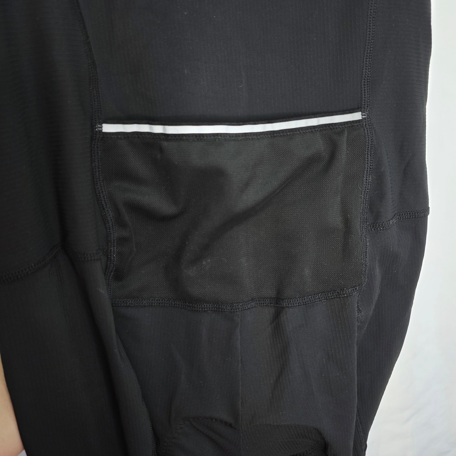 Mens Black Triathlon Tri Suit 2 Big Side Pockets Triathlon Racing Suit Front Zip