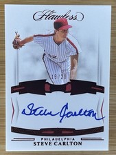 Steve Carlton 2022 Flawless /20 RUBY ON CARD AUTO Phillies HOF COLOR MATCH