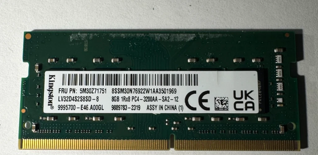 PC4-25600 (DDR4-3200) Bus Speed 8 GB Capacity per Module DDR4