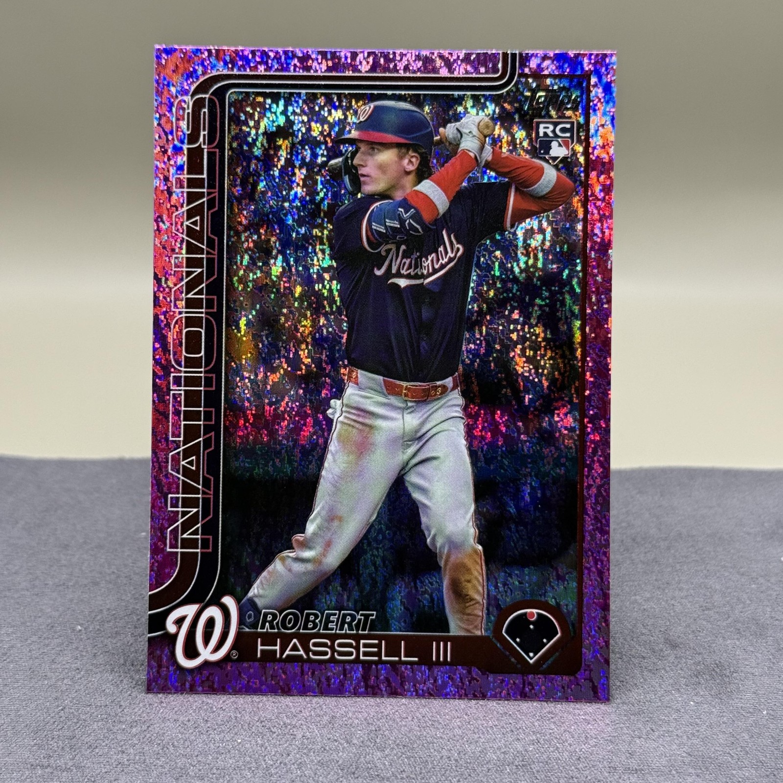 2025 Topps Update #US109 Washington Nationals Robert Hassell III Pink Holo Foil