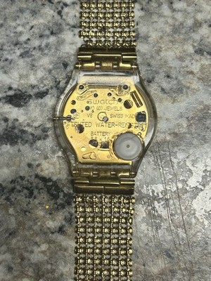 Vintage Swatch Skin Gold SFK127A | eBay