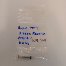 Royal Quiet Deluxe Typewriter Ribbon Reverse Selector Knob 1949 FREE SHIPPING thumbnail