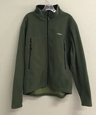 Polartec Jacket Cold Weather Fleece Mens Size Large Green Full Zip