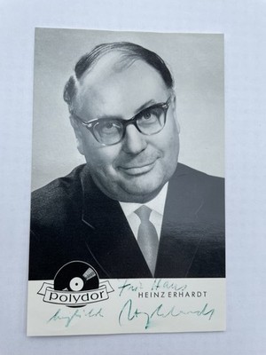  Autogrammkarte Heinz Erhardt orig. signiert