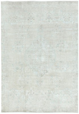 Distressed Vintage Oriental Rug Antique Floral Carpet Farmhouse Decor 8X11 ft
