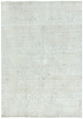 Distressed Vintage Oriental Rug Antique Floral Carpet Farmhouse Decor 8X11 ft