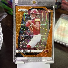 2024 Prizm Jayden Daniels Orange Lazer Prizm Rookie #347 (RC)