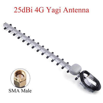 25dBi 4G LTE-Yagi-Antenne Außenantenne 791-2690MHz SMA-Stecker für Router