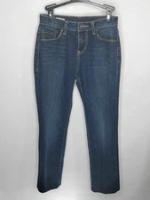 Jag Jeans Woman's Size 4 Jean Straight Leg Distressed Design Studded Pockets