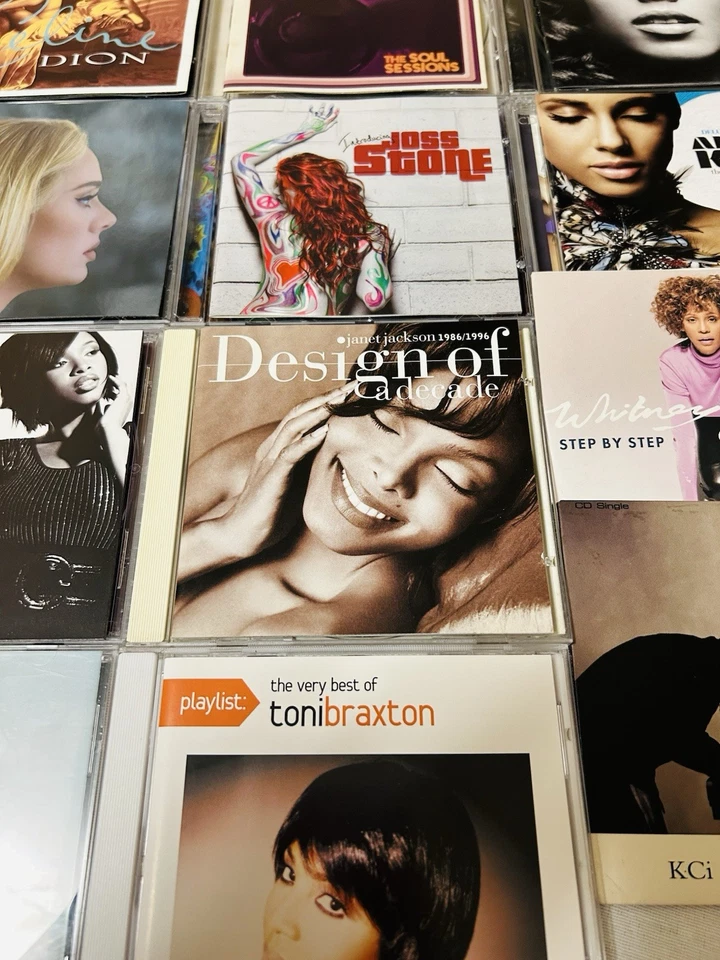 Cd Lot Blues Soul R&B Whitney Houston Janet Jackson Toni Braxton Alicia Keys Foto 4 de 4