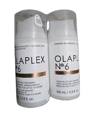 2 PACK - OLAPLEX No. 6 BOND SMOOTHER for All Hair Types 100ml / 3.3oz. FREE SHIP