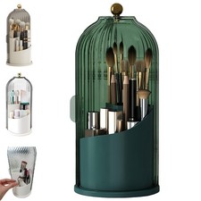 Concealed Toothbrush Holder, Rotating Bathroom Organizer Countertop, Toothbru