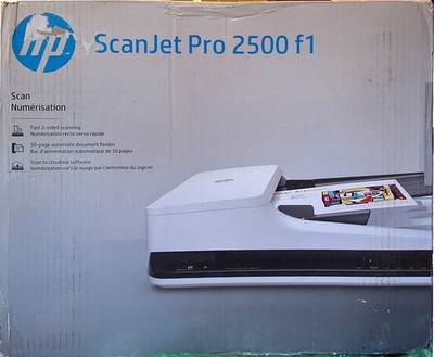 HP ScanJet Pro 2500 F1 (L2747A) Flatbed Scanner - White, New, Sealed. 1200 DPI 