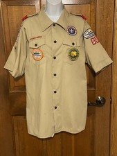 VTG 2008 Boy Scouts of America Youth XXL Multi Patches Official Uniform BSA USA