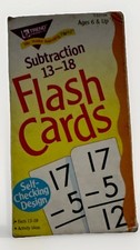 Subtraction 13-18 Flash Cards Ages 6 Up Ages 8-11 Years 1997