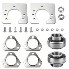 Go-Kart Live Axle Bearing Kit 1 inch with 3-Hole Flangettes