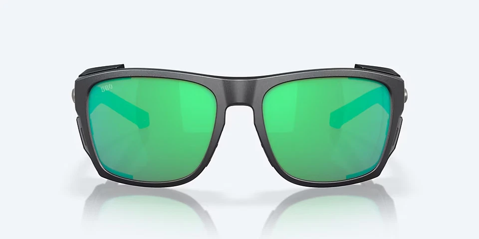 GAFAS DE SOL POLARIZADAS COSTA DEL MAR KING TIDE 6 NEGRO/VERDE ESPEJO VIDRIO 580G Foto 2 de 4