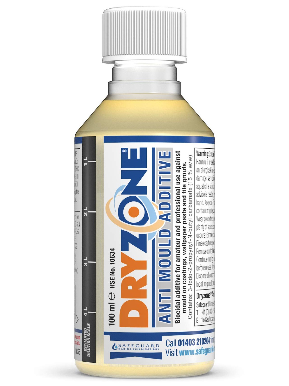 Dryzone Anti-Mould Additive 100ml Concentrate to 100 ml (Pack of 1), Clear