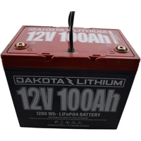Dakota Lithium 12V 100Ah LiFePO4 Deep Cycle CAN Bus Group 24 1280Wh Battery