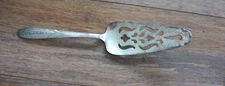 Vintage National Silver PRINCESS ROYAL Silverplate Pierced Pie Cake Server 10"