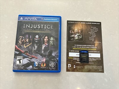 Injustice: Gods Among Us Ultimate Edition PS Vita CIB Complete with Inset Tested