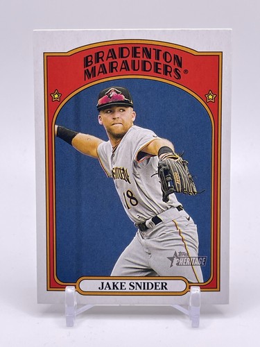 Jake Snider 2021 Topps Heritage Minors #26 Pittsburgh Pirates