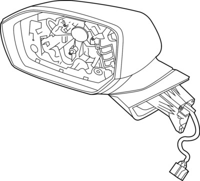 2022 - 2023 Hyundai Palisade Mirror Assembly LH 87610-S8620(White)