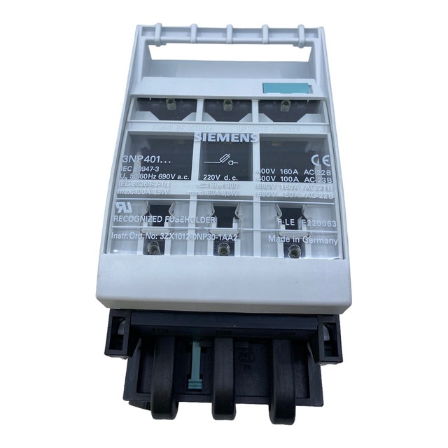 Siemens 3np401 Fuseholder 3zx1012-0np30-1aa2 586/18 for sale online | eBay