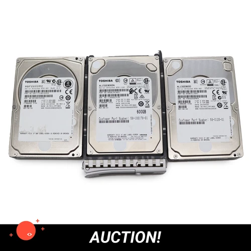 18xToshiba 600GB SAS 12GB/s 2.5 HDD + Caddy VARIOUS BATCH