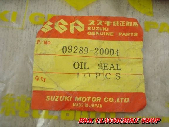 NOS Suzuki T90 T125 Oil Seal Middle Crankshaft P/N 09289-20004 20x52x10.5 13.8Y - Imagem 4 de 4