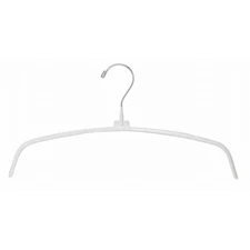 White Non-Slip Metal Hanger (pack of 25)