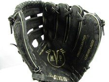 Dunlop 889/017 MVP Leather Black Baseball Glove RH Throw
