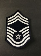 Par de parches de tela Chief Master Sargent de la Fuerza Aérea