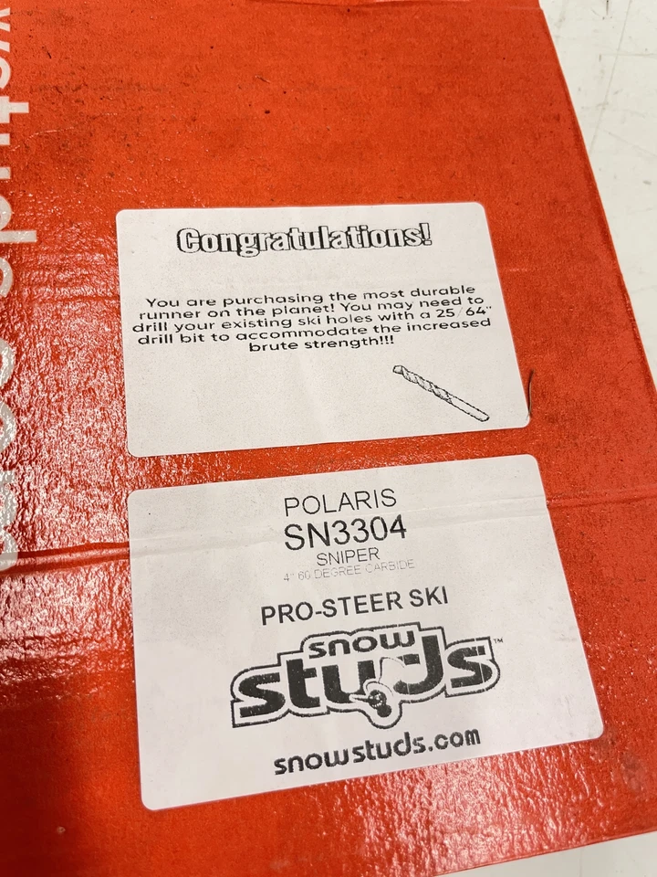 Carbide, Pro-Steer Ski 4" 60 Deg. - -- Snow Studs Polaris Pro-Steer Ski 49242 - Image 2 of 4