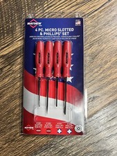 NEW Mayhew 31021 4 Pc Micro Slotted & Phillip...