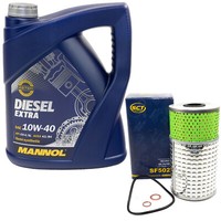 MotoröL Set 10W40 5 Liter + ÖLfilter SF 502 FüR Daewoo Korando Musso
