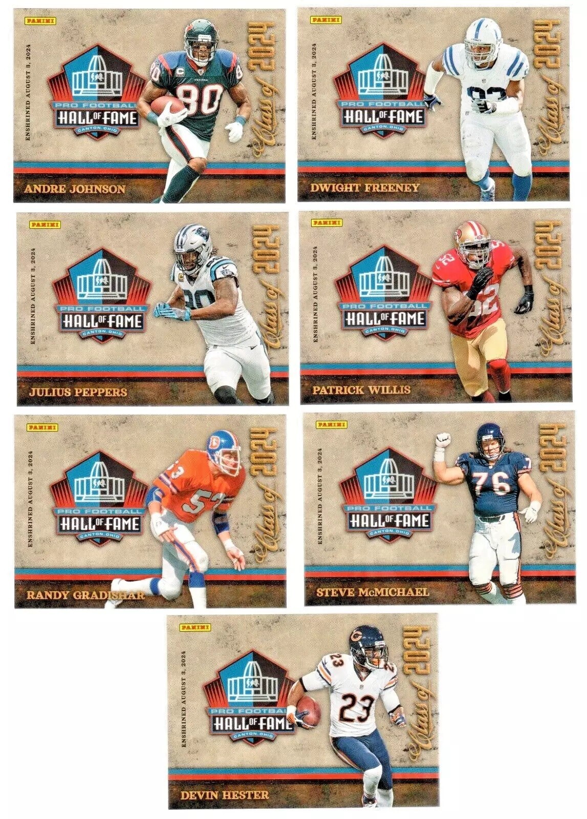 Panini Class of 2024 Steve McMichael Hall of Fame card Unsigned - Bears