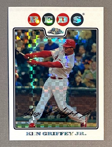 2008 Topps Chrom - X-Fractor Ken Griffey Jr. #152 Cincinnati Red Goat