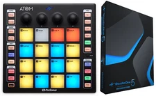 PRESONUS ATOM 16 Pad USB MIDI RGB DJ Controller+Artist to Pro Software Upgrade