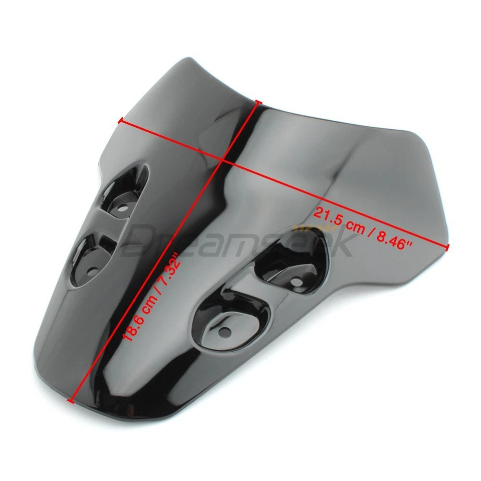 Motorcycle Windshield for Yamaha MT-07 MT07 2021 2022 Windscreen Wind Deflector - Image 3 of 4