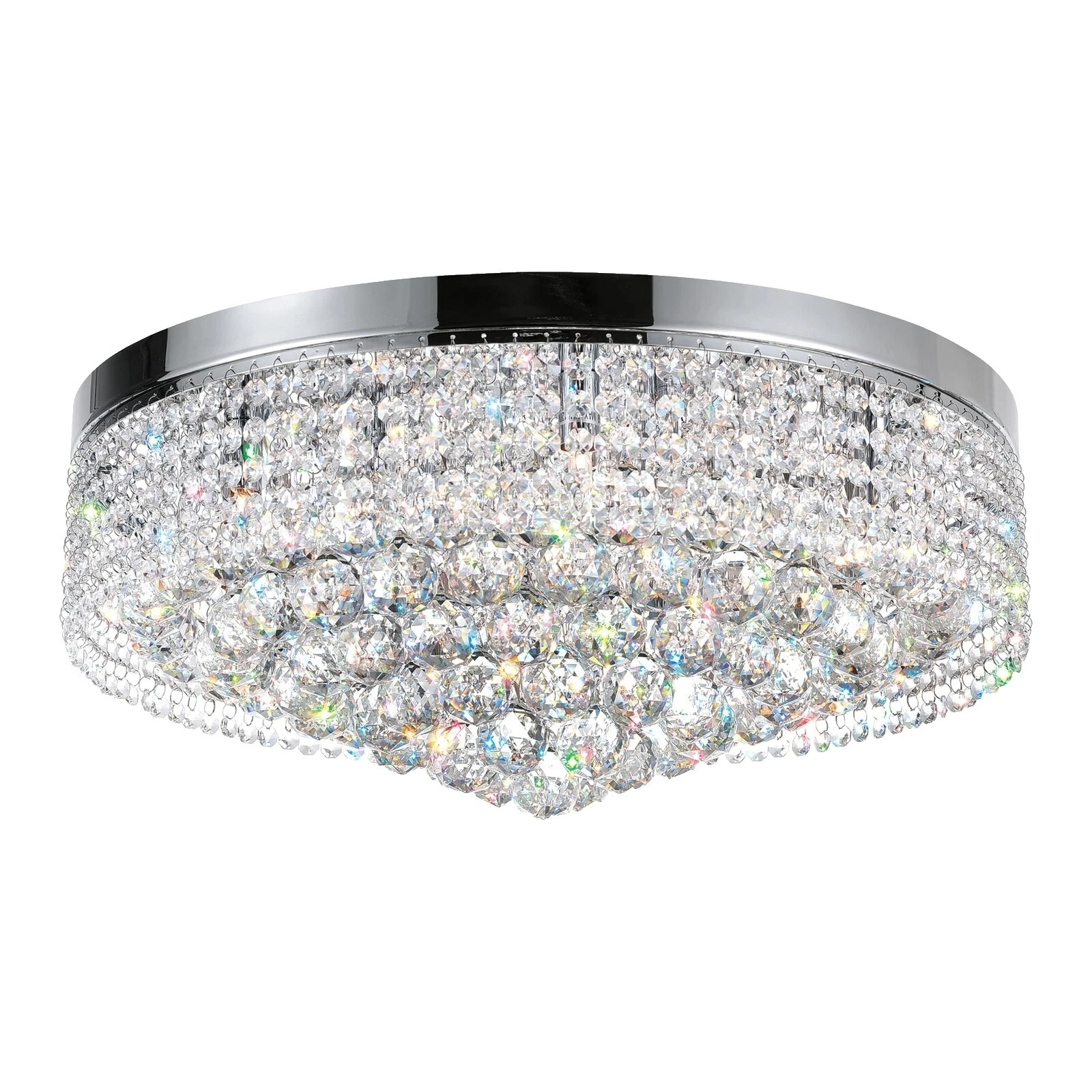 Chrome Transitional Chandeliers & Ceiling Fixtures