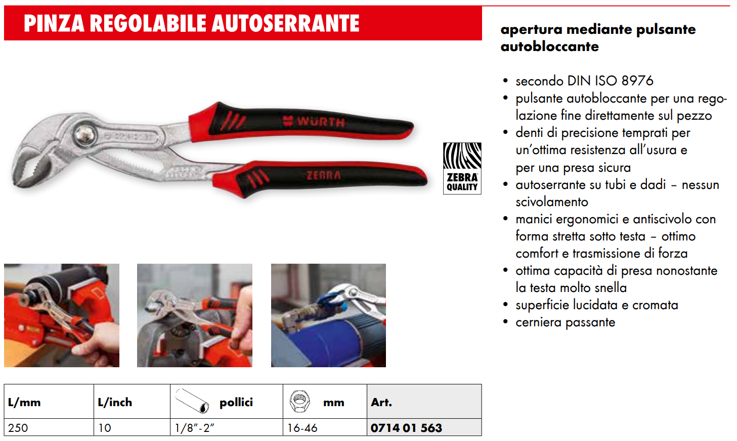 Pinza Multiuso Spelafili Universale 200mm Professionale - WÜRTH - Foto 10