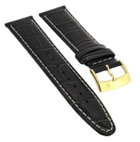 Festina Uhrenarmband 21Mm Ersatzband Leder Schwarz Krokooptik F16452