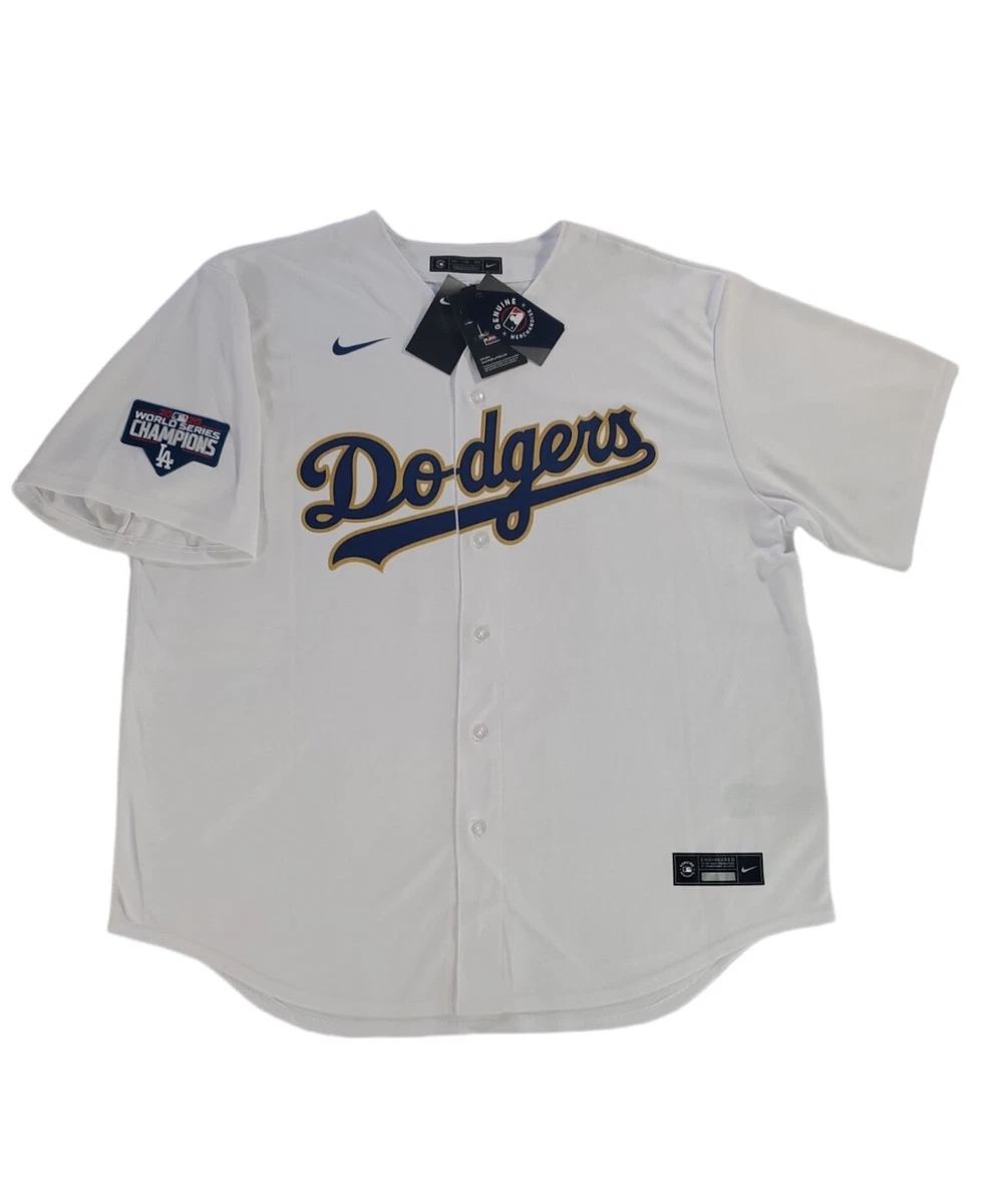 Nike Los Angeles Dodgers Corey Seager Gold Edition WS Champions Jersey  Men's 2XL