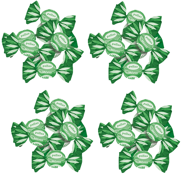 LAVDAS GREEK MINT HARD CANDIES MULTIPLE VARIATIONS IN 100gr 200gr 400gr