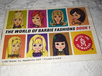Vintage 1967 The World of Barbie Fashions Book Mattel