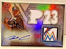 Jarred Cosart 2015 Topps Triple Threads GU Jersey Autograph Auto #d/99 - MARLINS