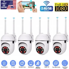 4PCS 5G Wifi Wireless Security Camera System Outdoor Home Night Vision Cam 1080P