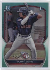 2023 Bowman Chrome Prospects Aqua Refractor 78/125 Victor Izturis #BCP-175 5b1