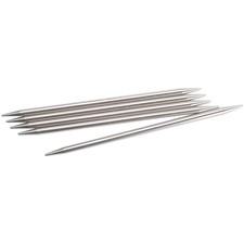 ChiaoGoo Double Point Stainless Steel Knitting Needles 6" 5/Pkg-Size 2.5/3mm